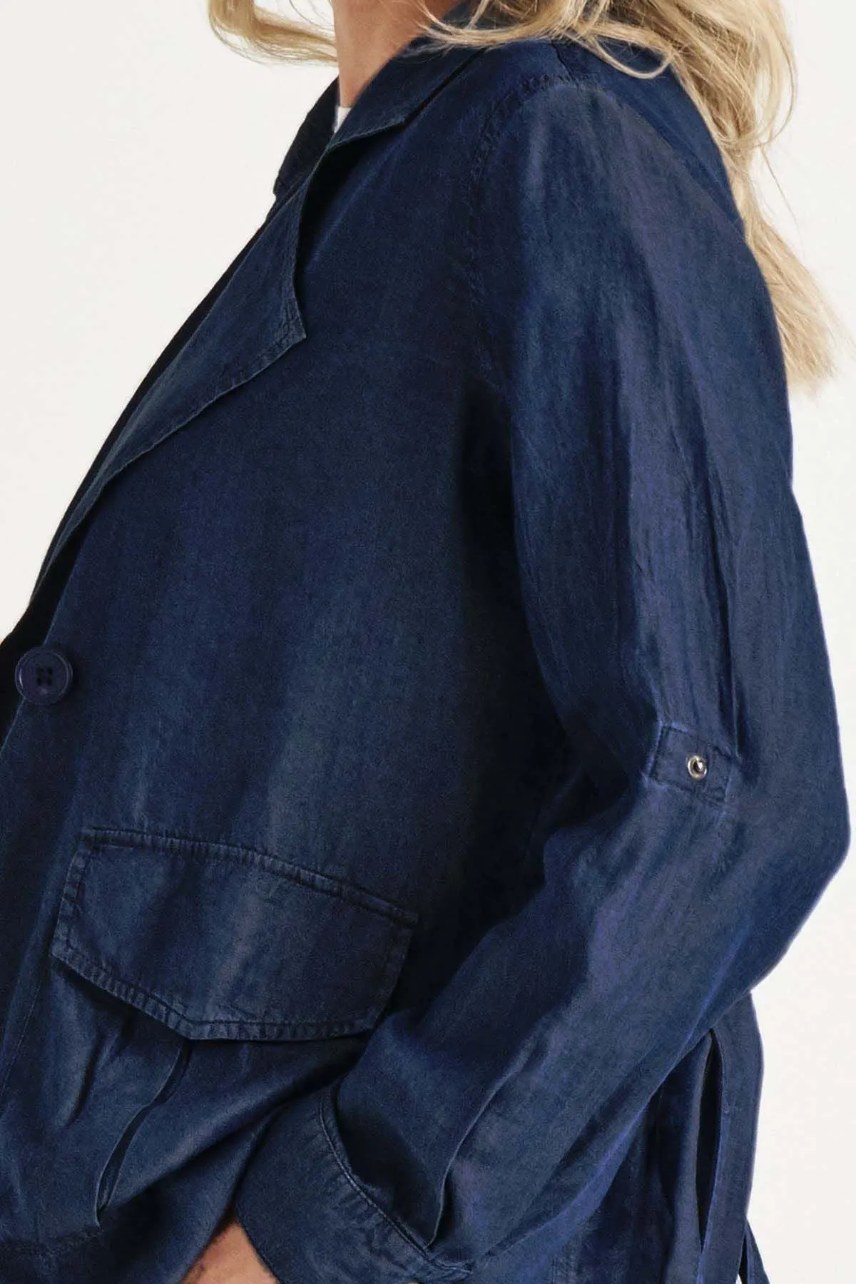 Betty Basics Lara Lyocell Jacket in Blue Haze