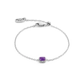 Birthstone February Bracelet Sugilite Silver