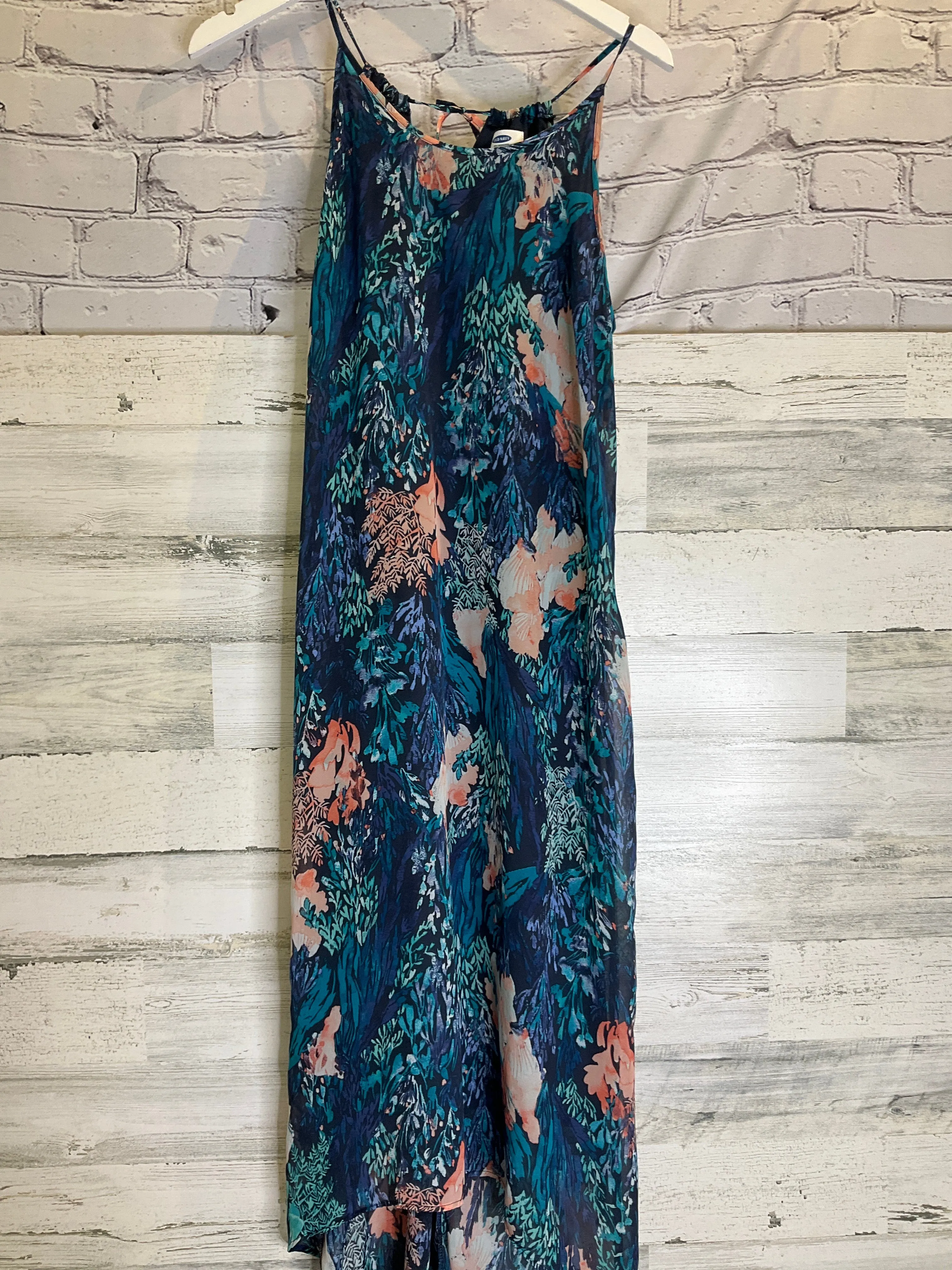 Blue Dress Casual Maxi Old Navy, Size M