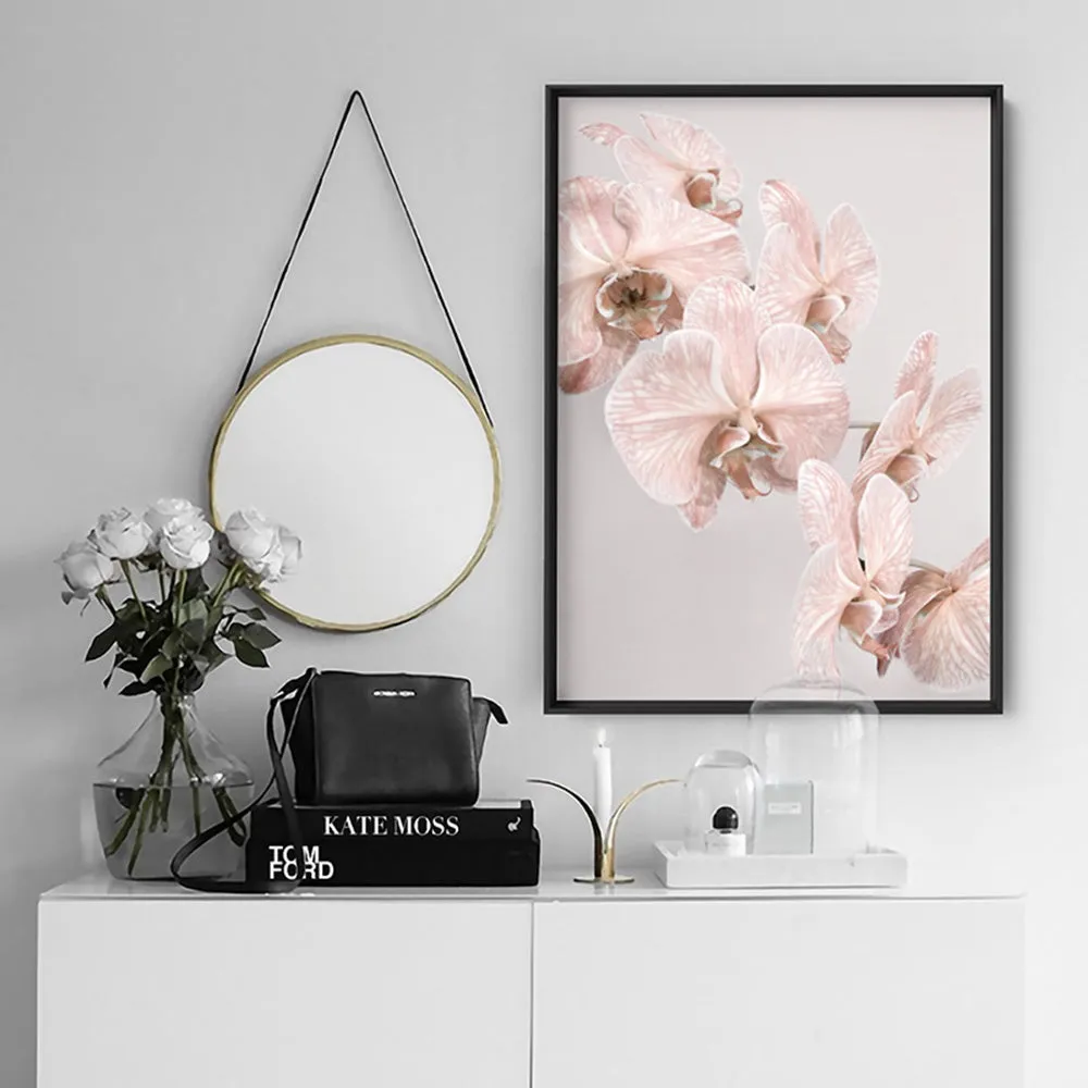 Blushing Orchid Blooms II - Art Print