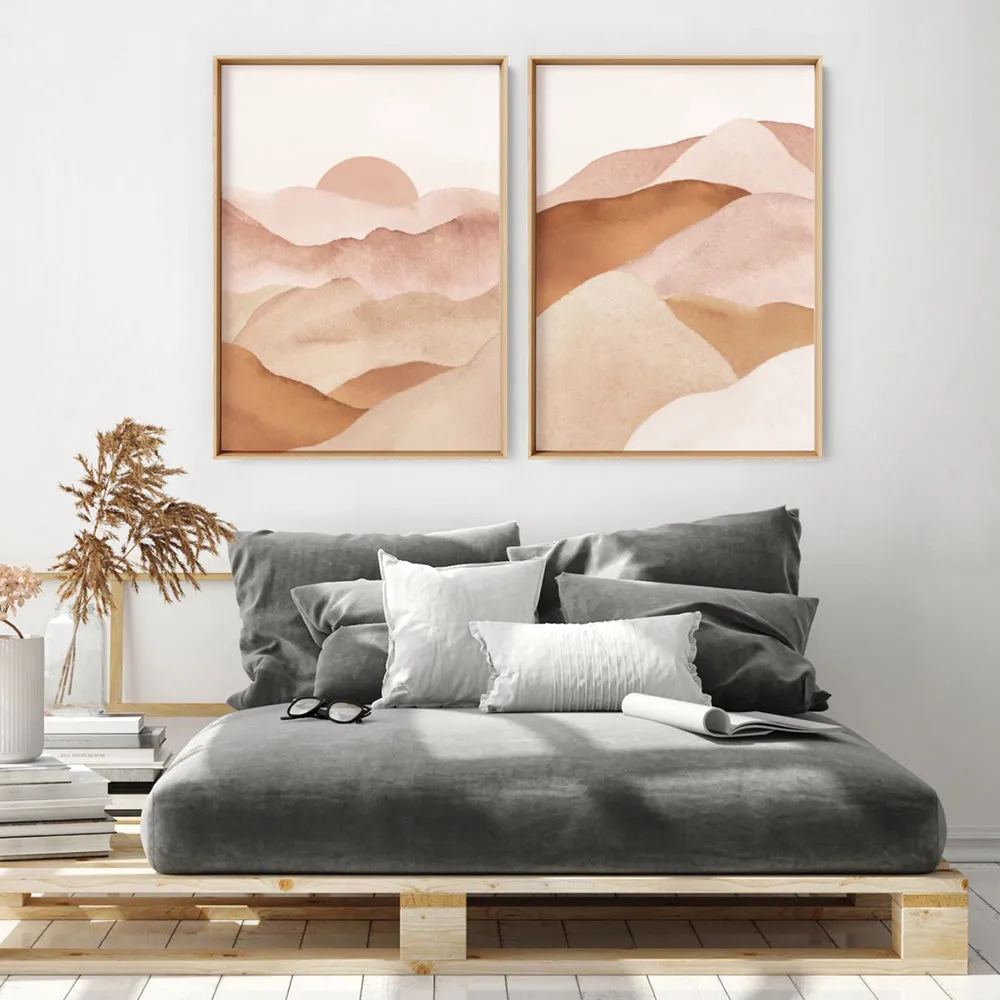 Boho Landscape in Watercolour IV - Art Print