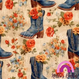 boots floral seamless boots floral seamless