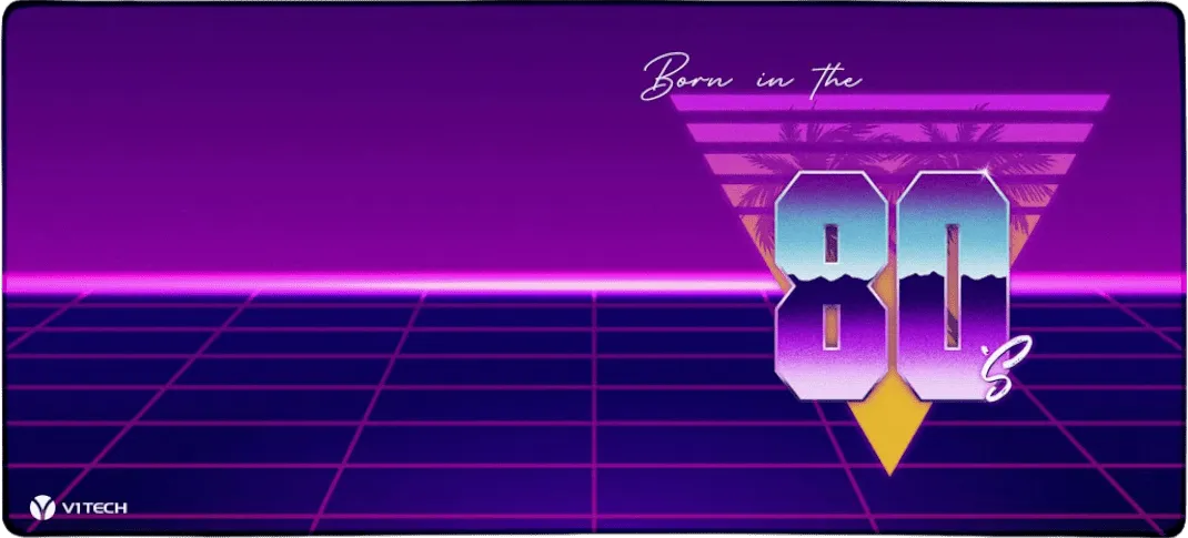 Born in the 80s X-Large Mouse Pad