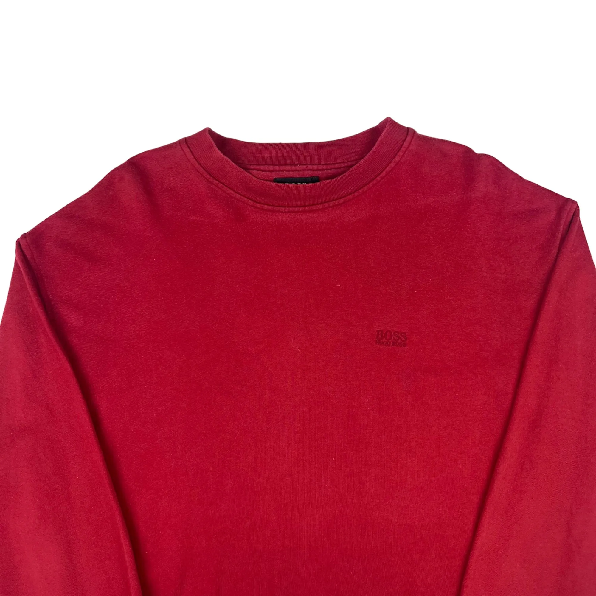 Boss Hugo Boss Embroidered Logo Sweatshirt Red