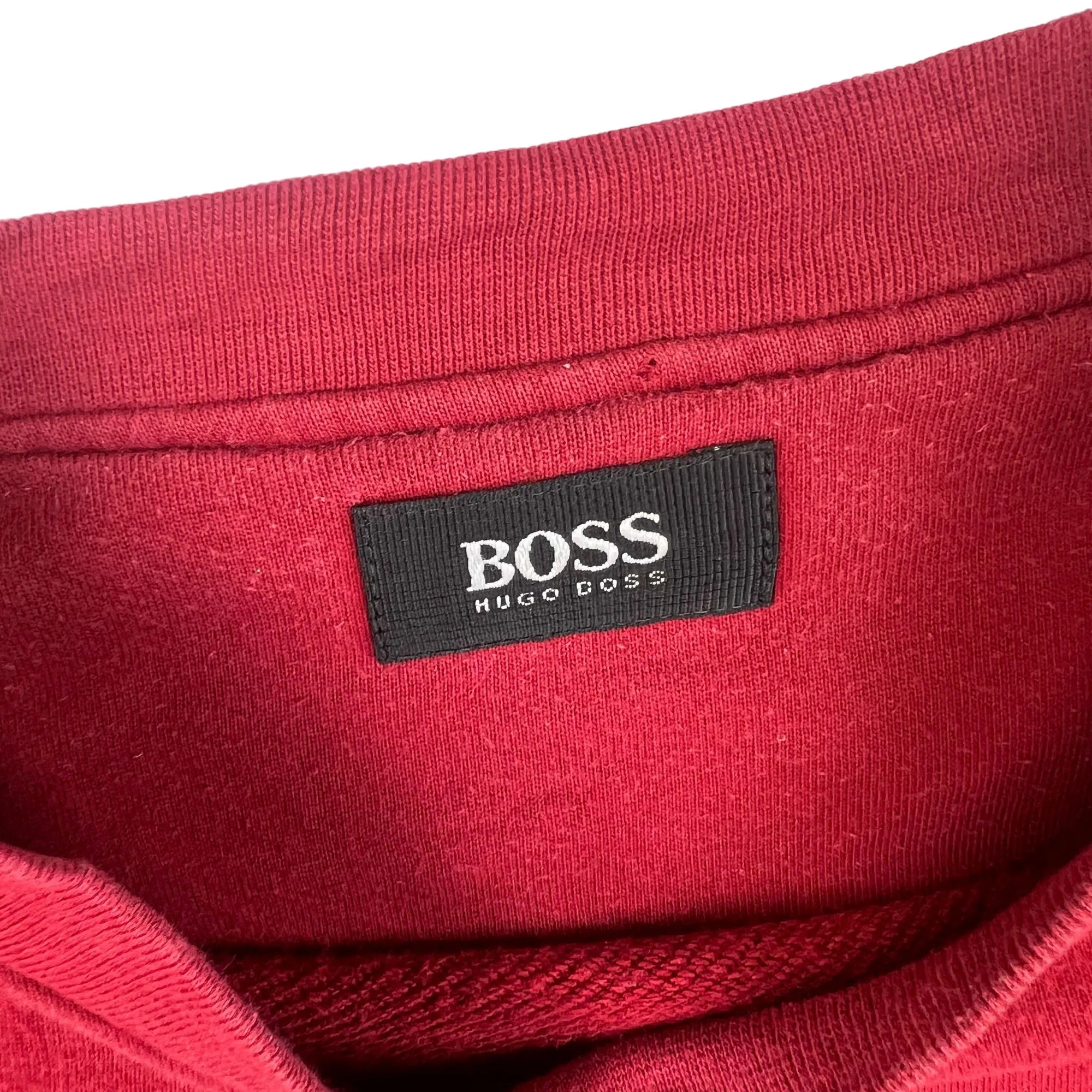 Boss Hugo Boss Embroidered Logo Sweatshirt Red