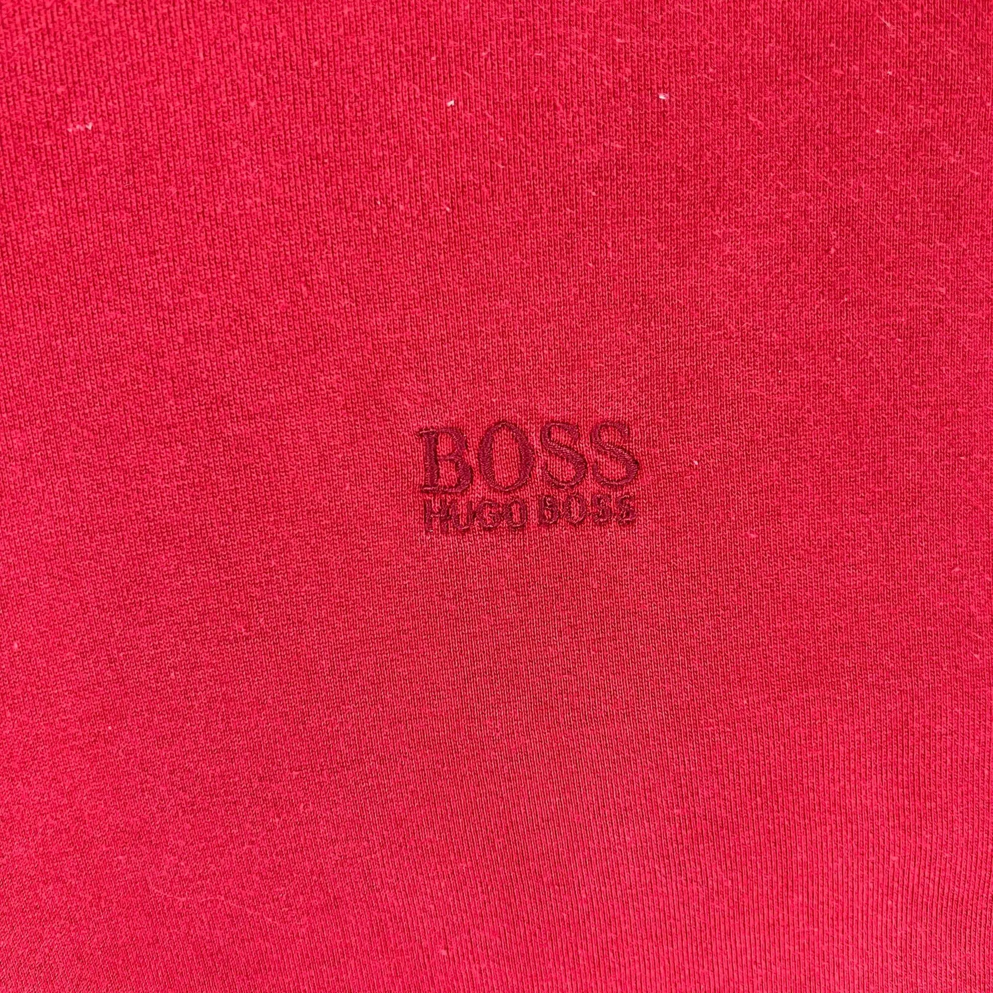 Boss Hugo Boss Embroidered Logo Sweatshirt Red