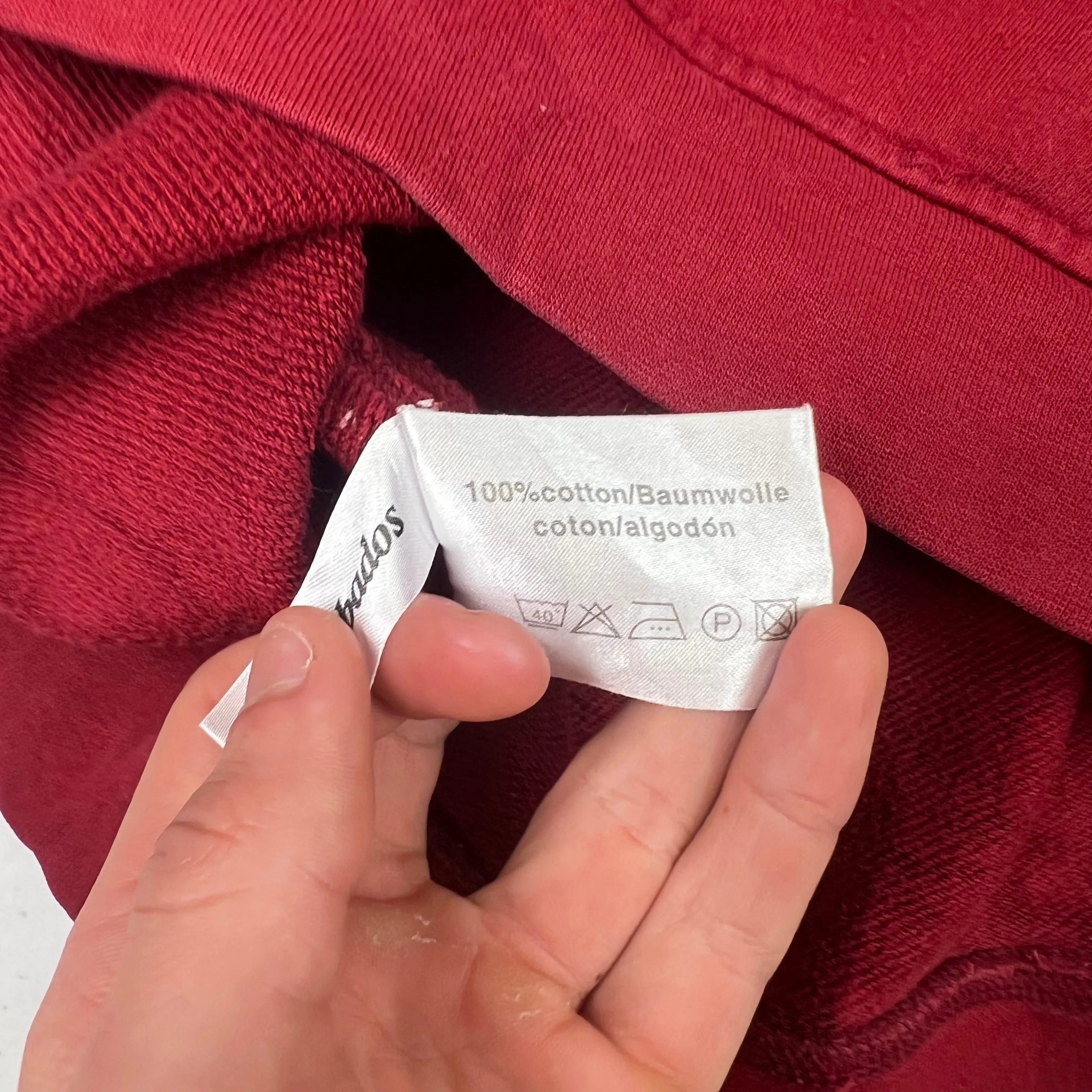 Boss Hugo Boss Embroidered Logo Sweatshirt Red