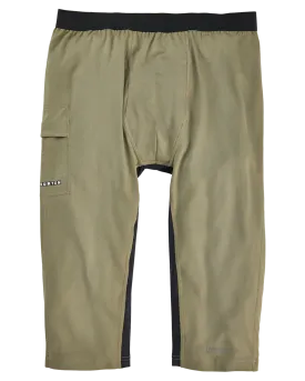 Burton Men's Midweight X Base Layer Three-Quarter Boot Pants - Forest Moss