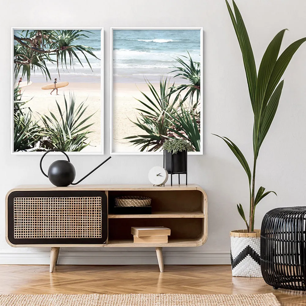 Byron Wategos Beach Palm View II - Art Print
