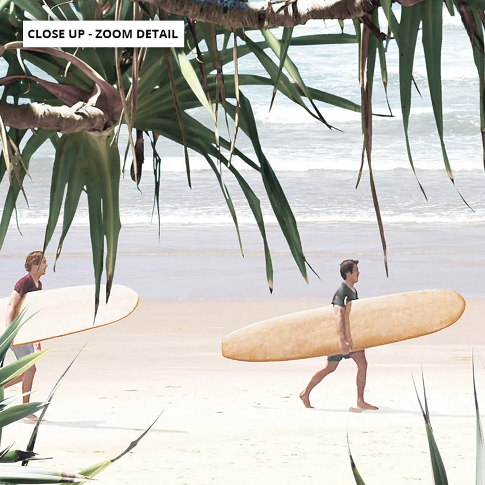 Byron Wategos Beach Palm View II - Art Print