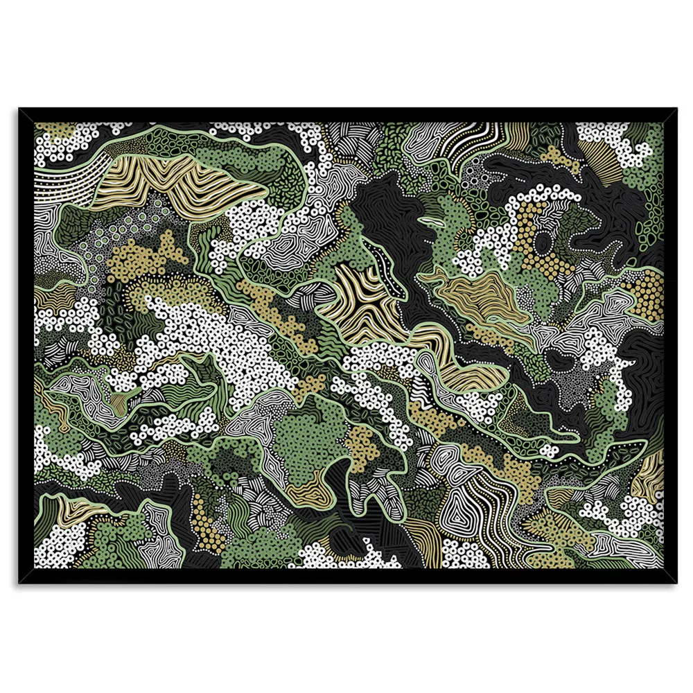 Canobie Dry Season Greens in Landscape - Art Print by Leah Cummins