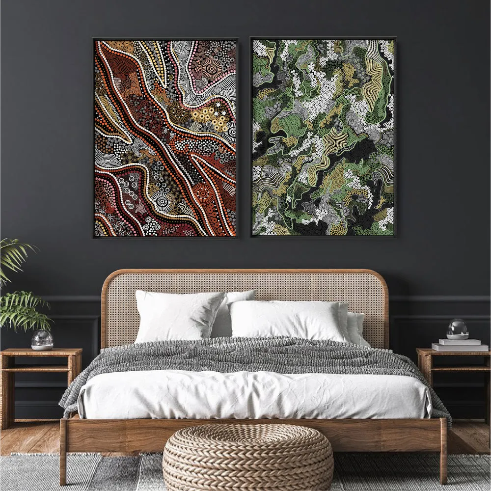 Canobie Dry Season Greens in Landscape - Art Print by Leah Cummins