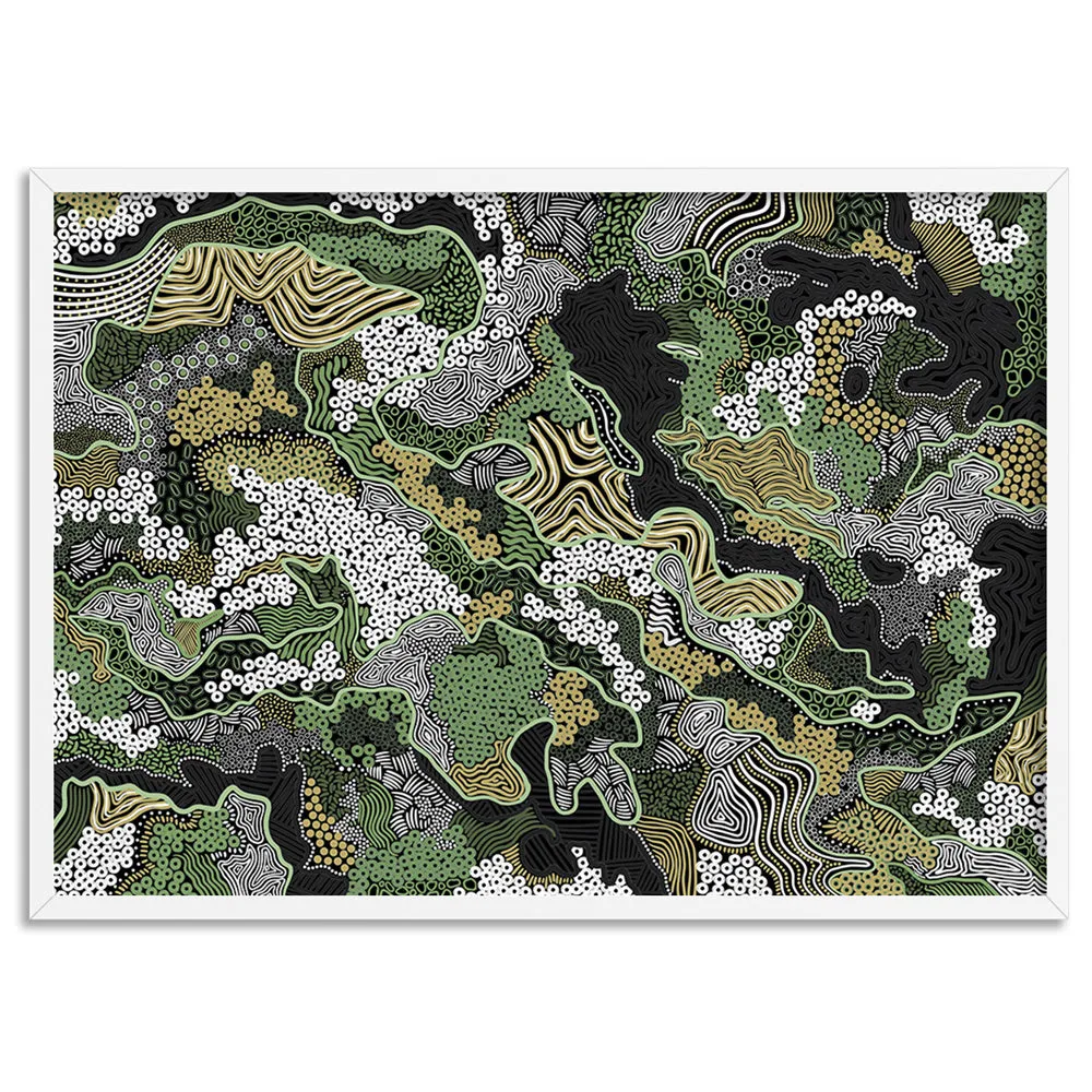 Canobie Dry Season Greens in Landscape - Art Print by Leah Cummins