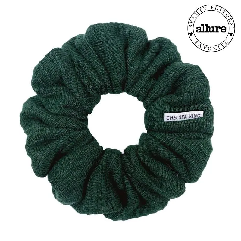Chelsea King Windsor Classic Hair Scrunchie | Rose, Oatmeal, Hunter, Grey & Black
