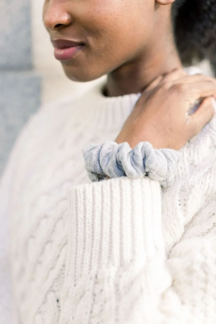 Chelsea King Windsor Classic Hair Scrunchie | Rose, Oatmeal, Hunter, Grey & Black
