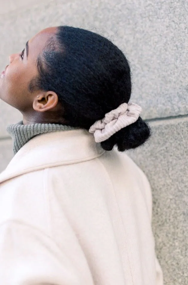 Chelsea King Windsor Classic Hair Scrunchie | Rose, Oatmeal, Hunter, Grey & Black