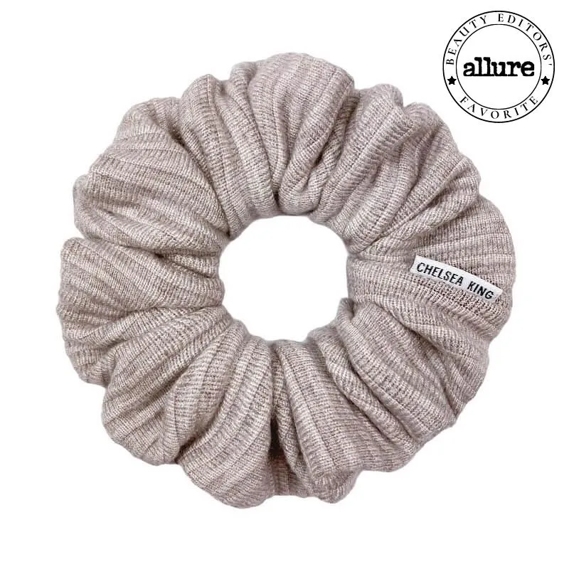 Chelsea King Windsor Classic Hair Scrunchie | Rose, Oatmeal, Hunter, Grey & Black