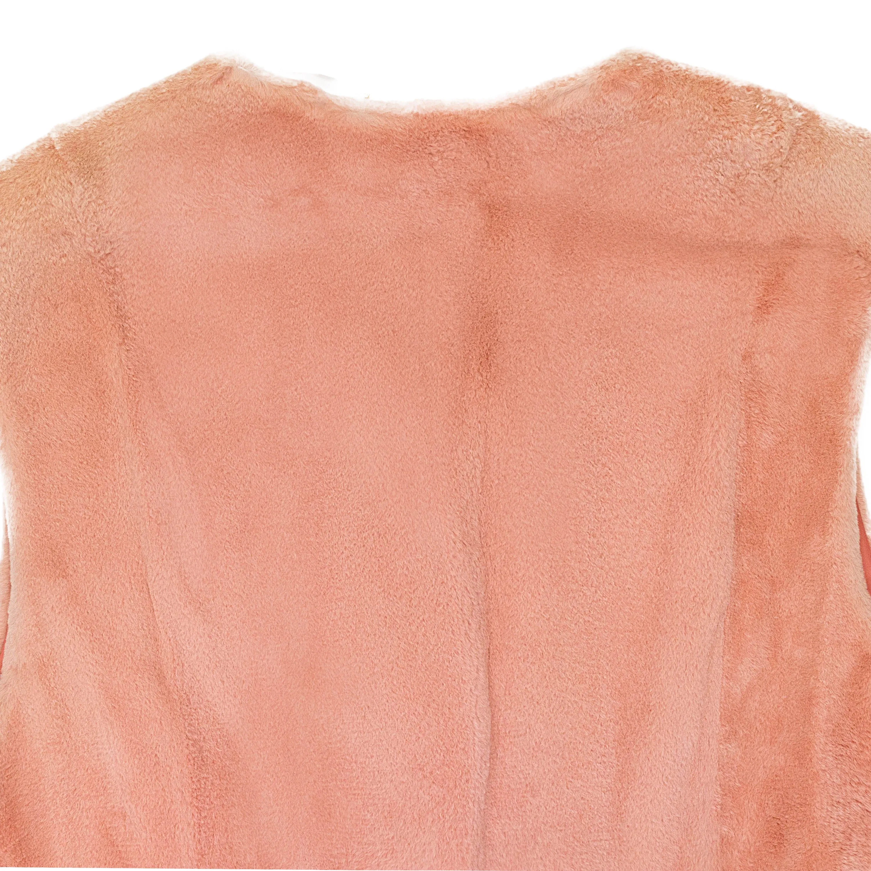 COLORBLOCK PATTERN FUR CORAL JACKET