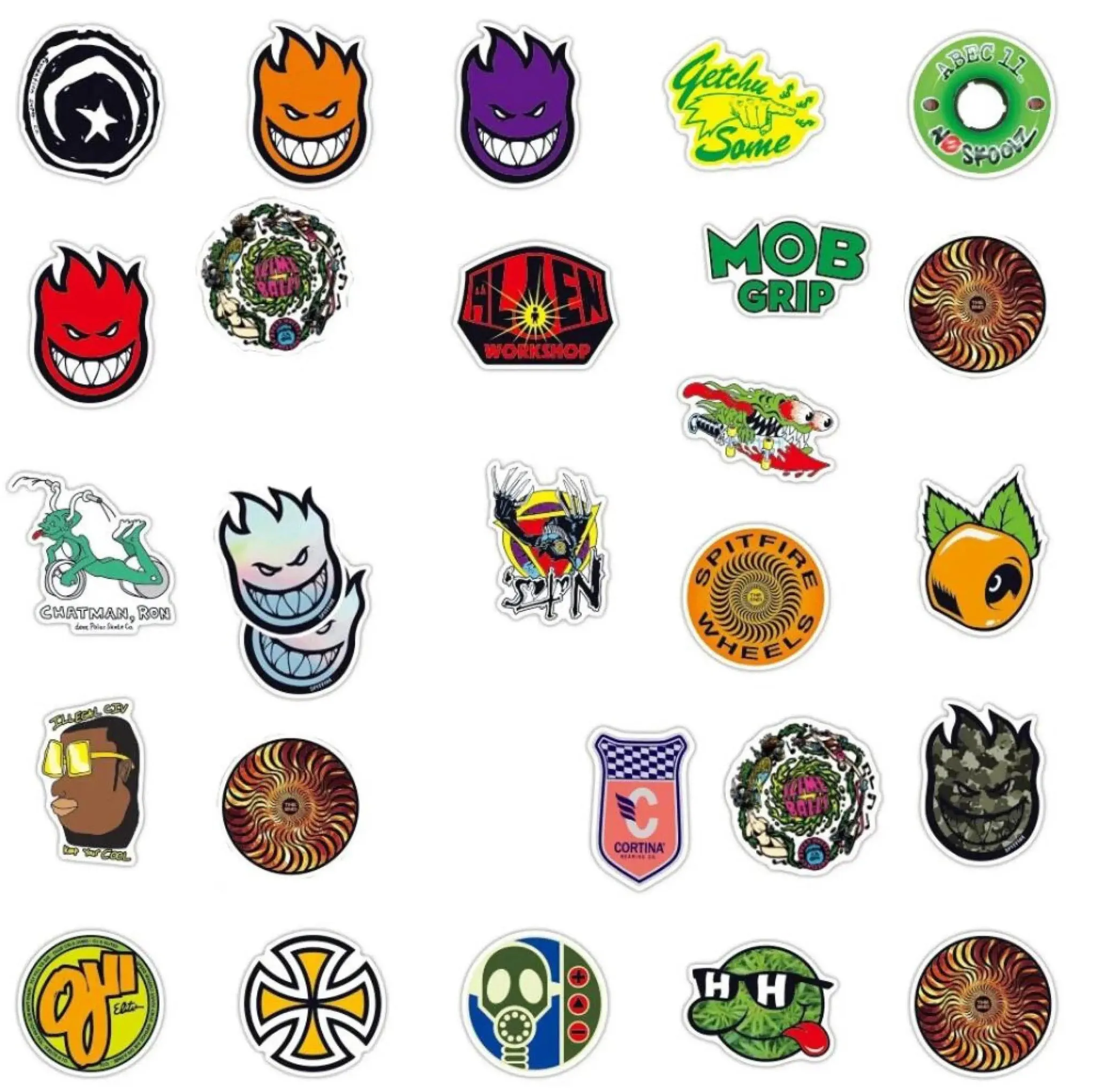 Cool Skateboard Fashion Stickers Set: Personalize Your Gear!