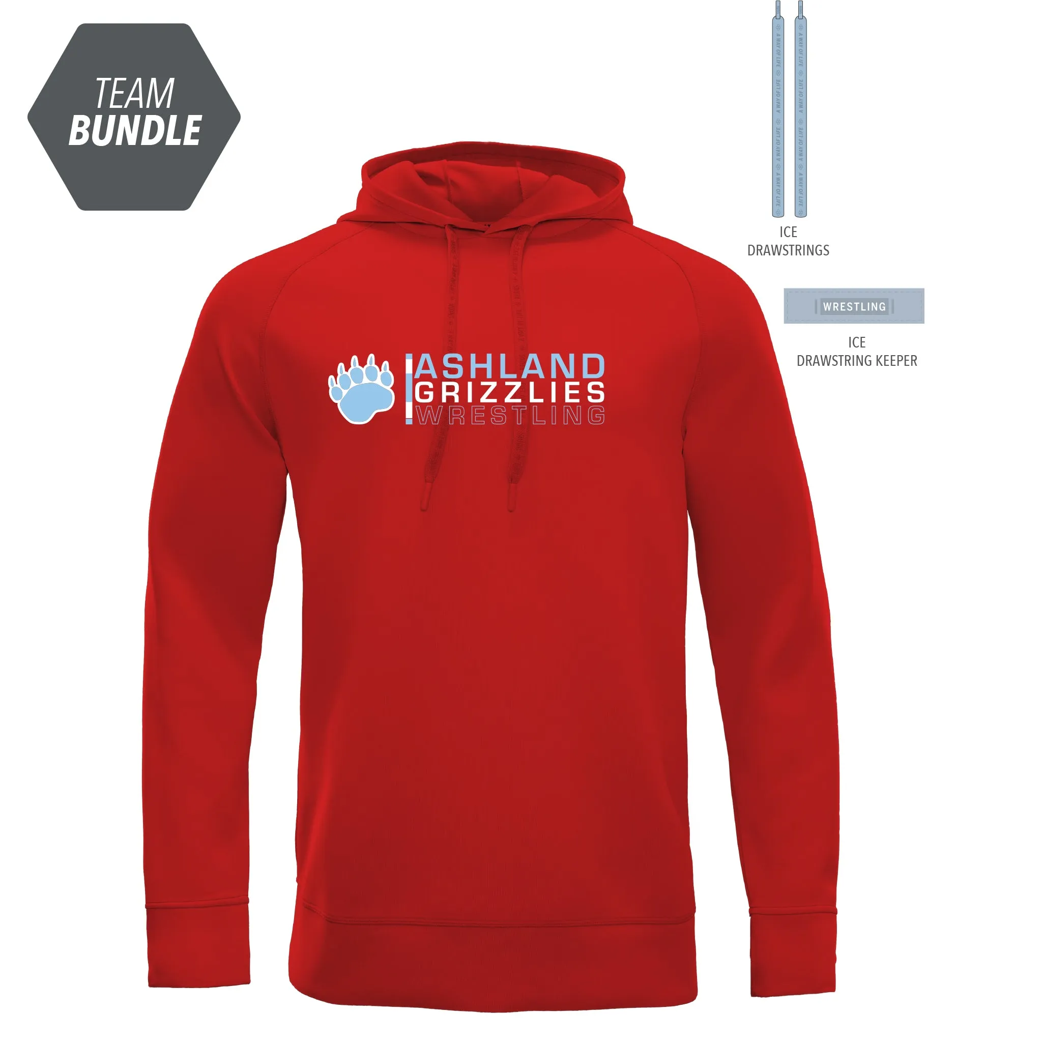 Cool-Touch Hoodie-Unisex--Ashland Grizzlies