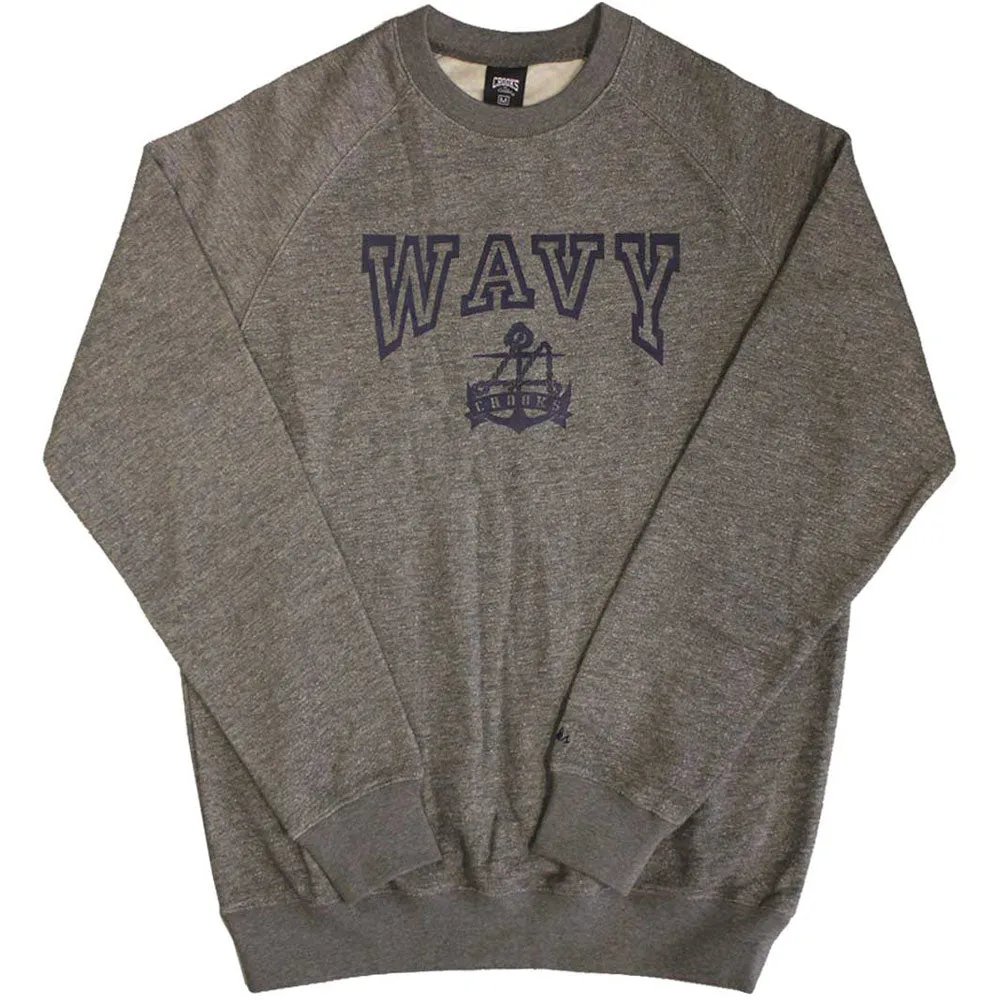 Crooks & Castles Wavy Sweatshirt Speckle Grey