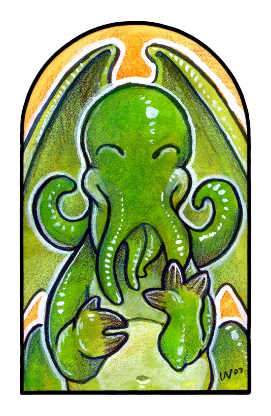 Cthulhu and Friend Prints