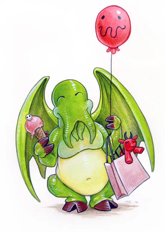 Cthulhu and Friend Prints