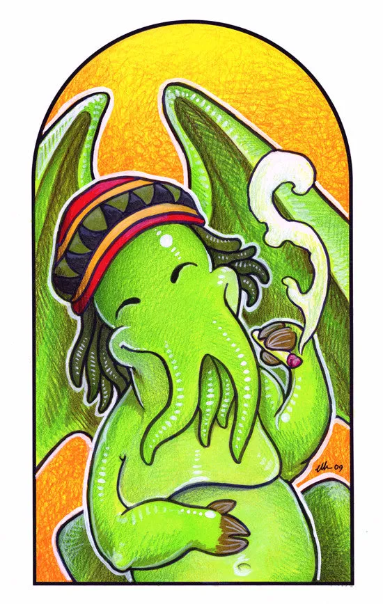 Cthulhu and Friend Prints