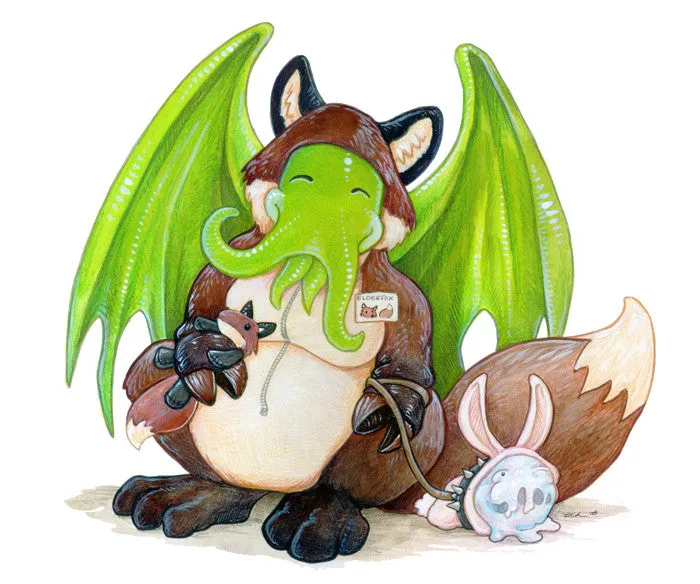 Cthulhu and Friend Prints