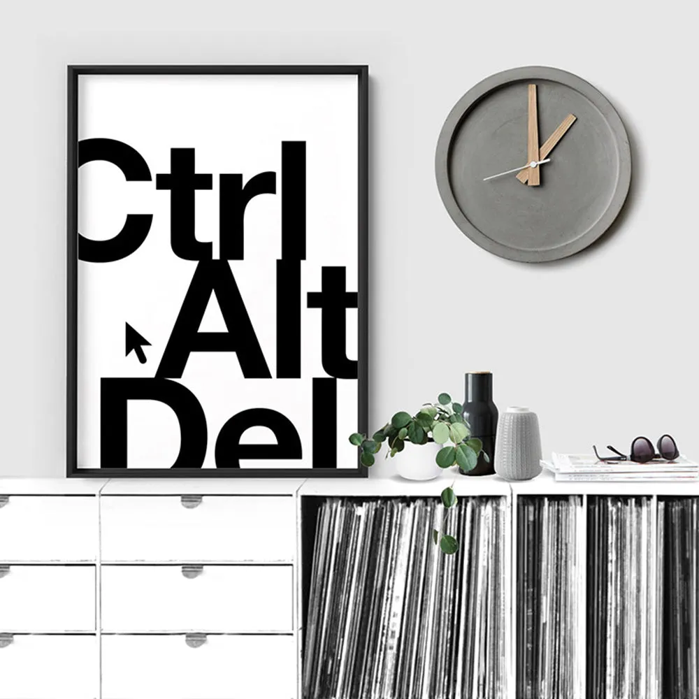 CTRL ALT DEL - Art Print