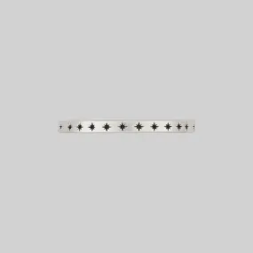 Delicate Silver Stacking Ring with Star Design
