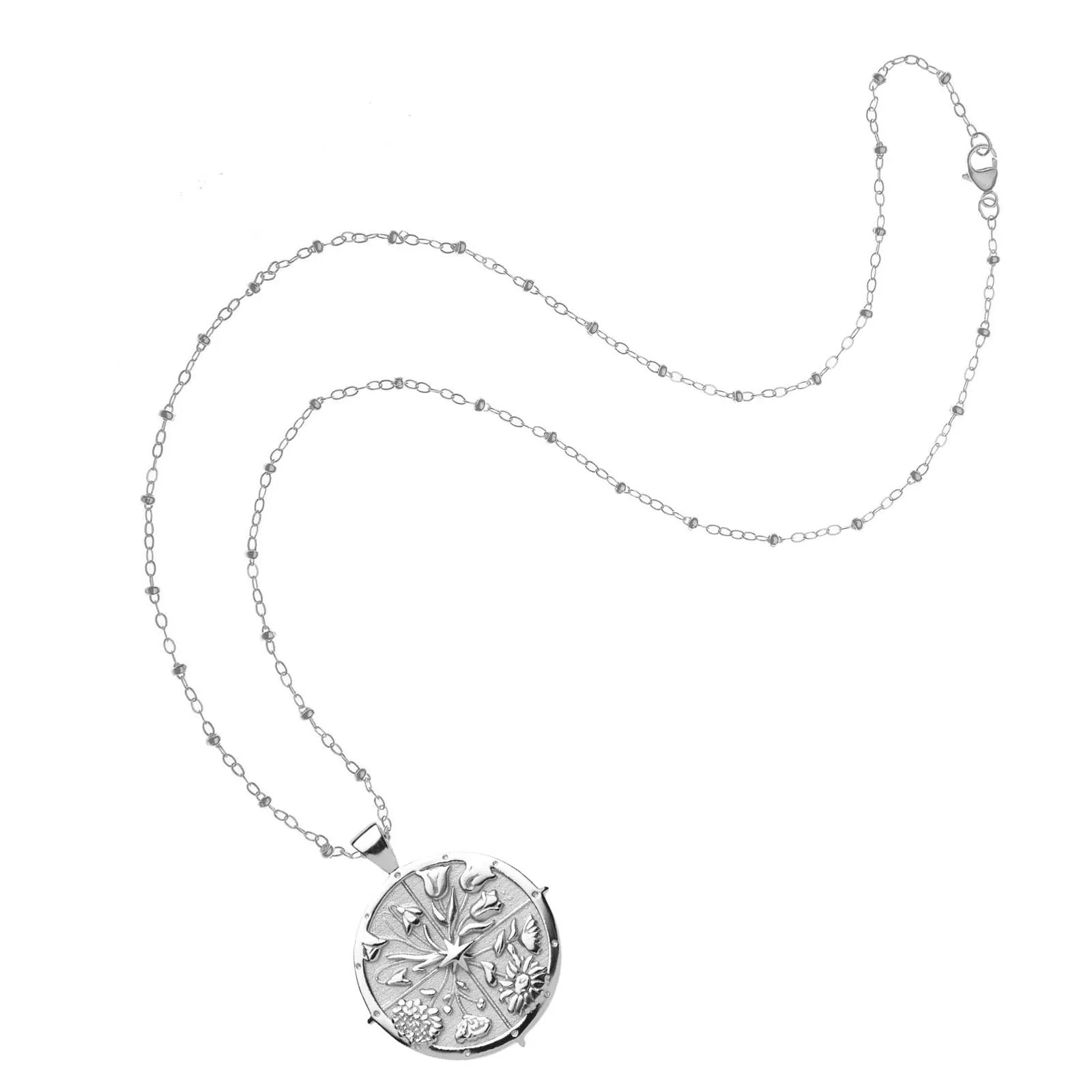 Delicate Satellite Chain in Silver