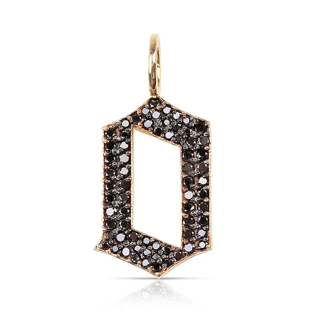 DIAMOND GOTHIC LETTER CHARMS