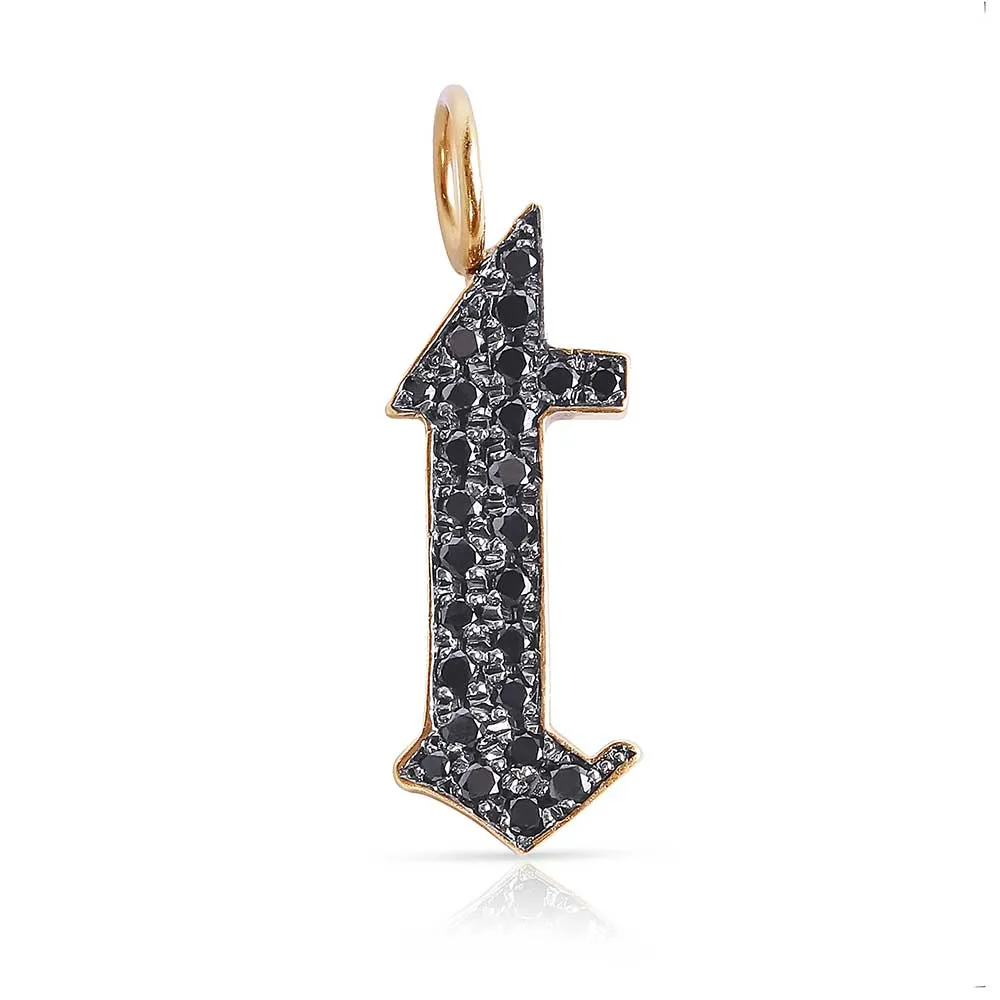 DIAMOND GOTHIC LETTER CHARMS