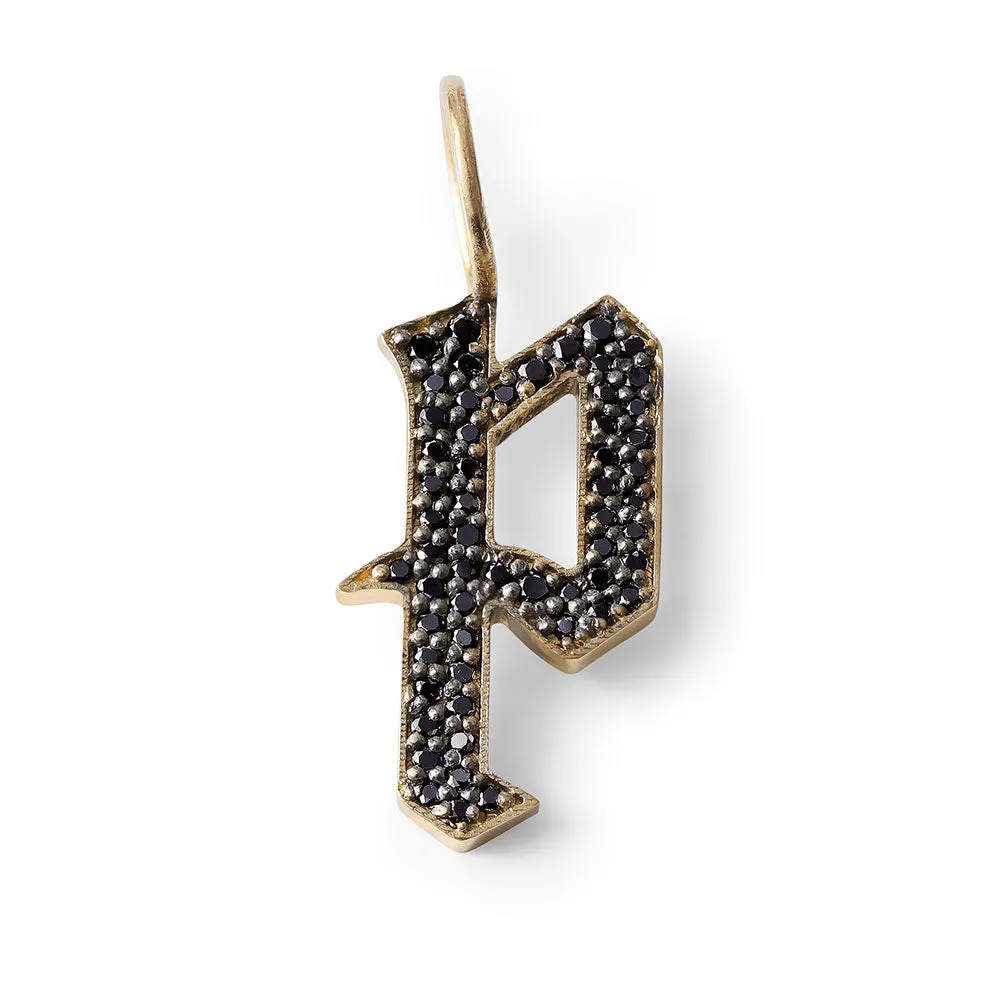DIAMOND GOTHIC LETTER CHARMS