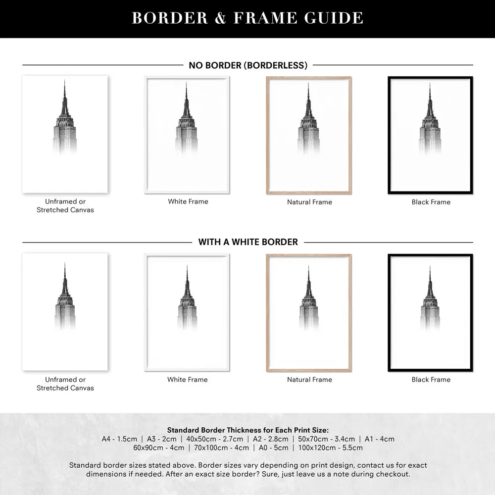 Empire State in the Clouds - Art Print