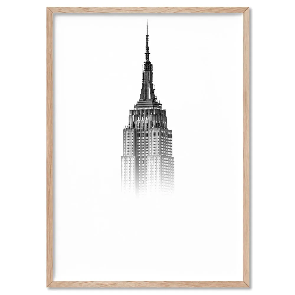 Empire State in the Clouds - Art Print