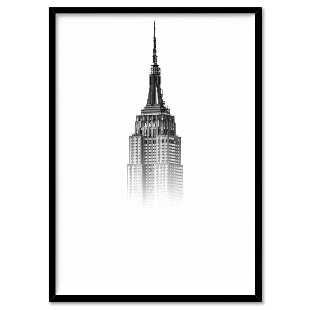 Empire State in the Clouds - Art Print