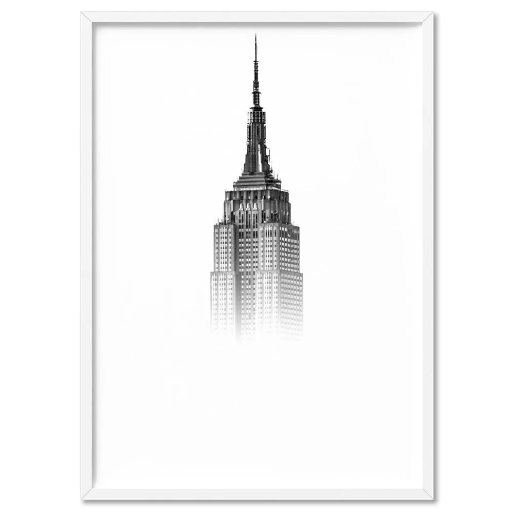 Empire State in the Clouds - Art Print