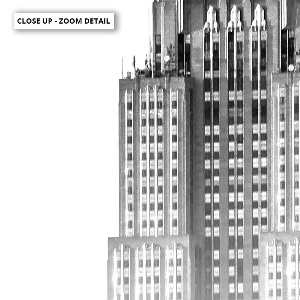 Empire State in the Clouds - Art Print