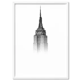 Empire State in the Clouds - Art Print
