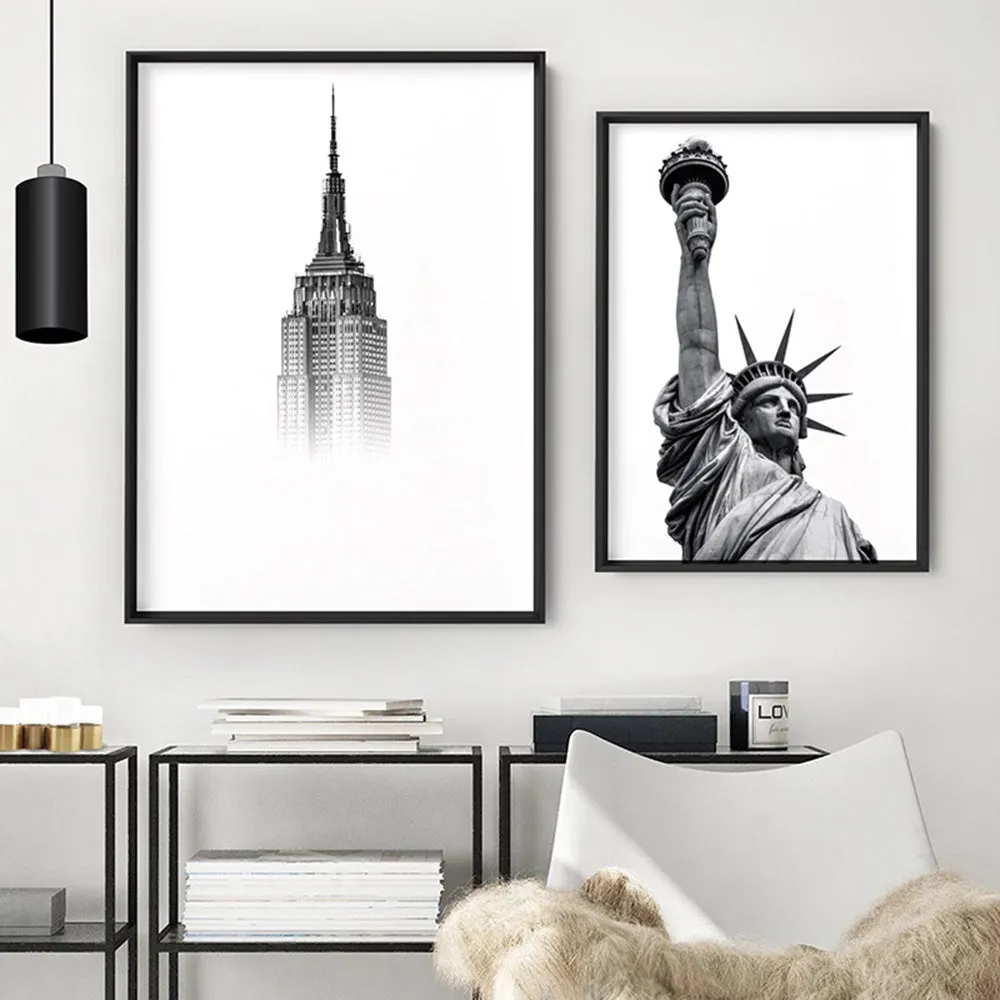 Empire State in the Clouds - Art Print