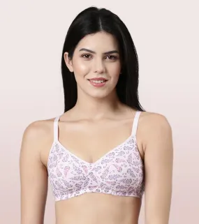 Enamor Fab-Cool Stretch Cotton Everyday Bra for Women- High Coverage, Non Padded and Wirefree