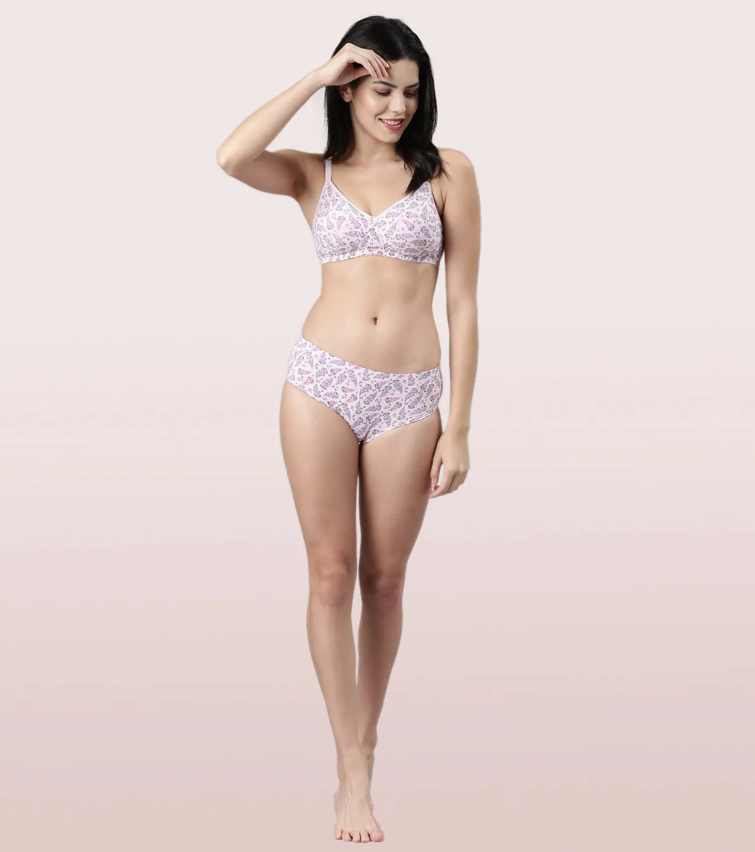 Enamor Fab-Cool Stretch Cotton Everyday Bra for Women- High Coverage, Non Padded and Wirefree