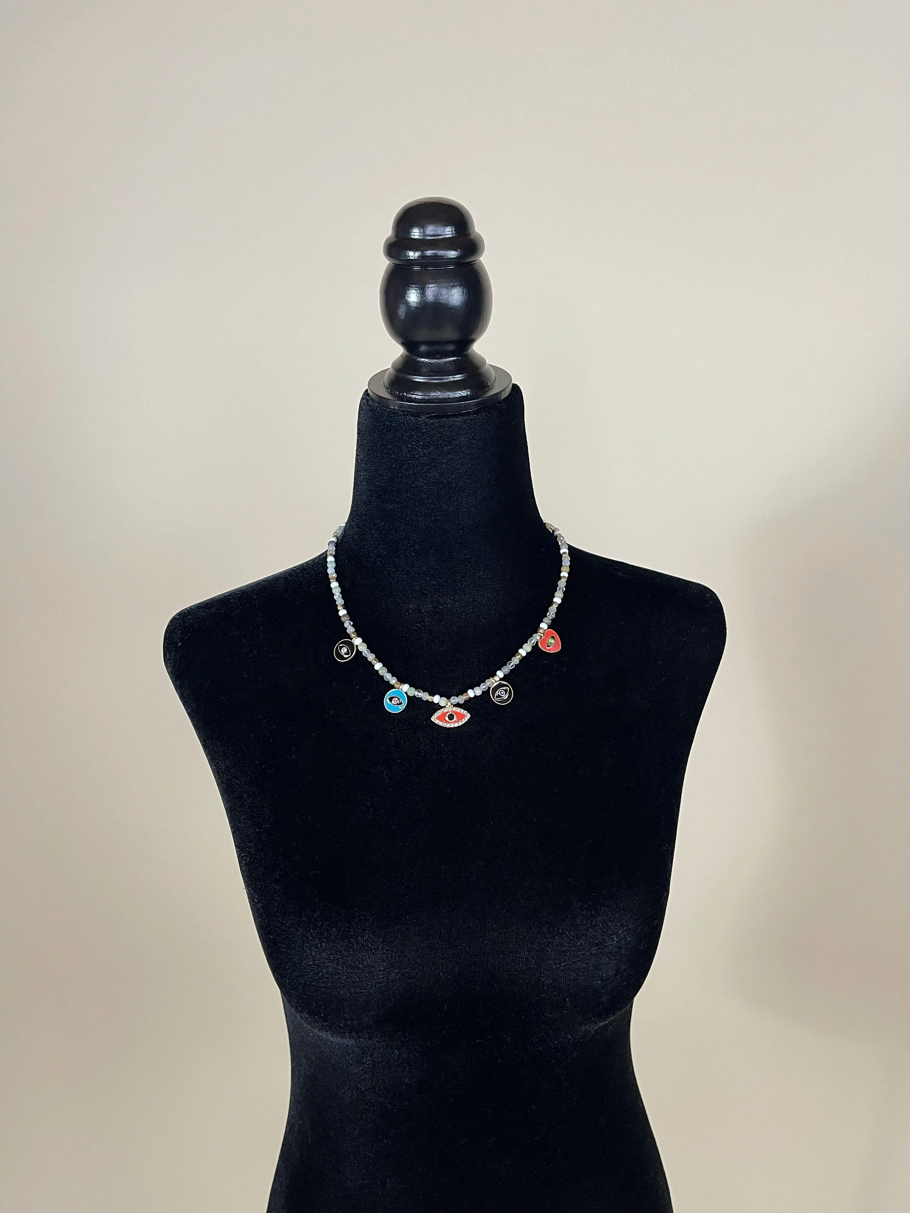 Evil Eye Coin Station Necklace
