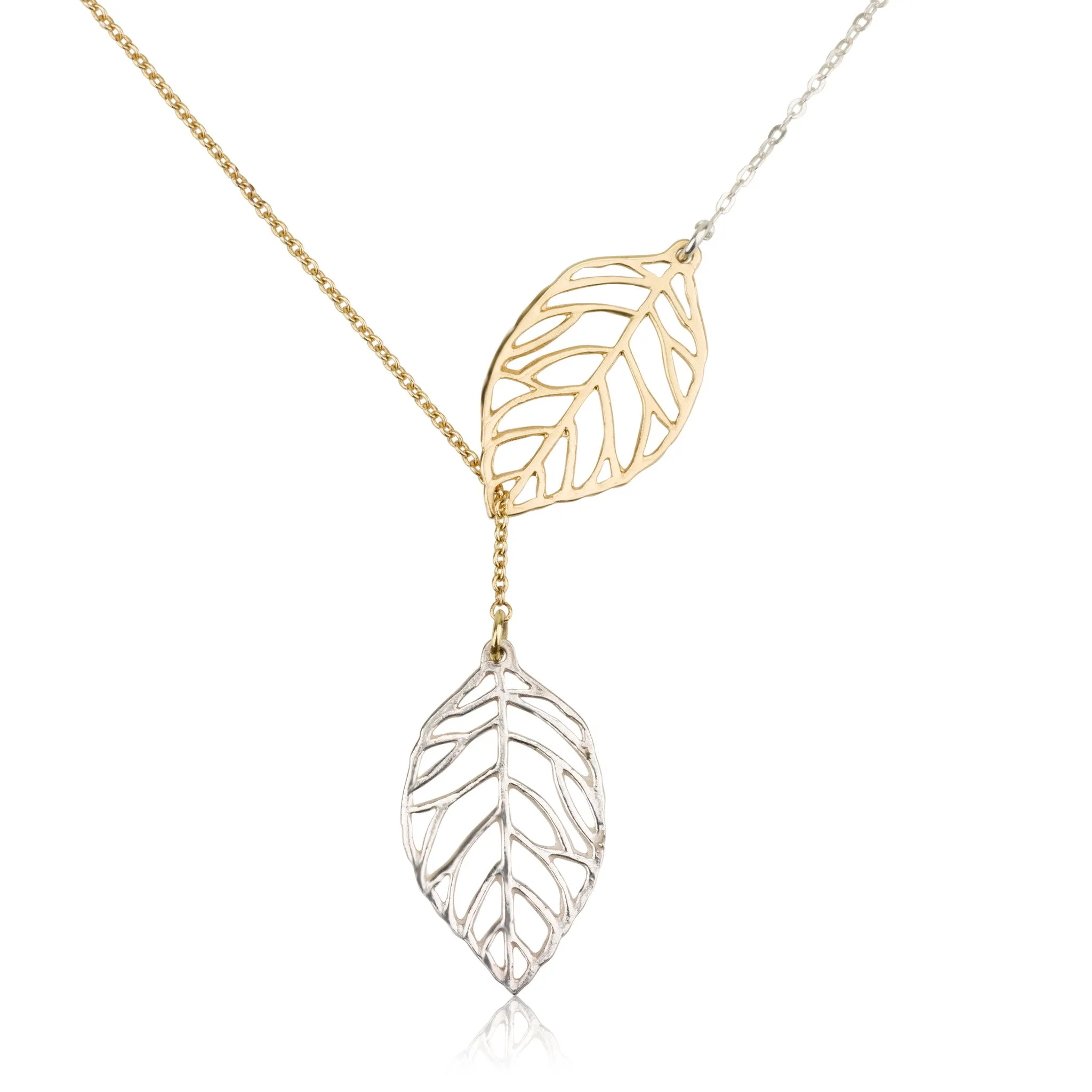 Falling Leaves Lariat Necklace