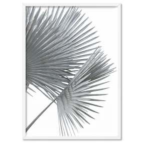 Fan Palm Fronds in Pastel III - Art Print