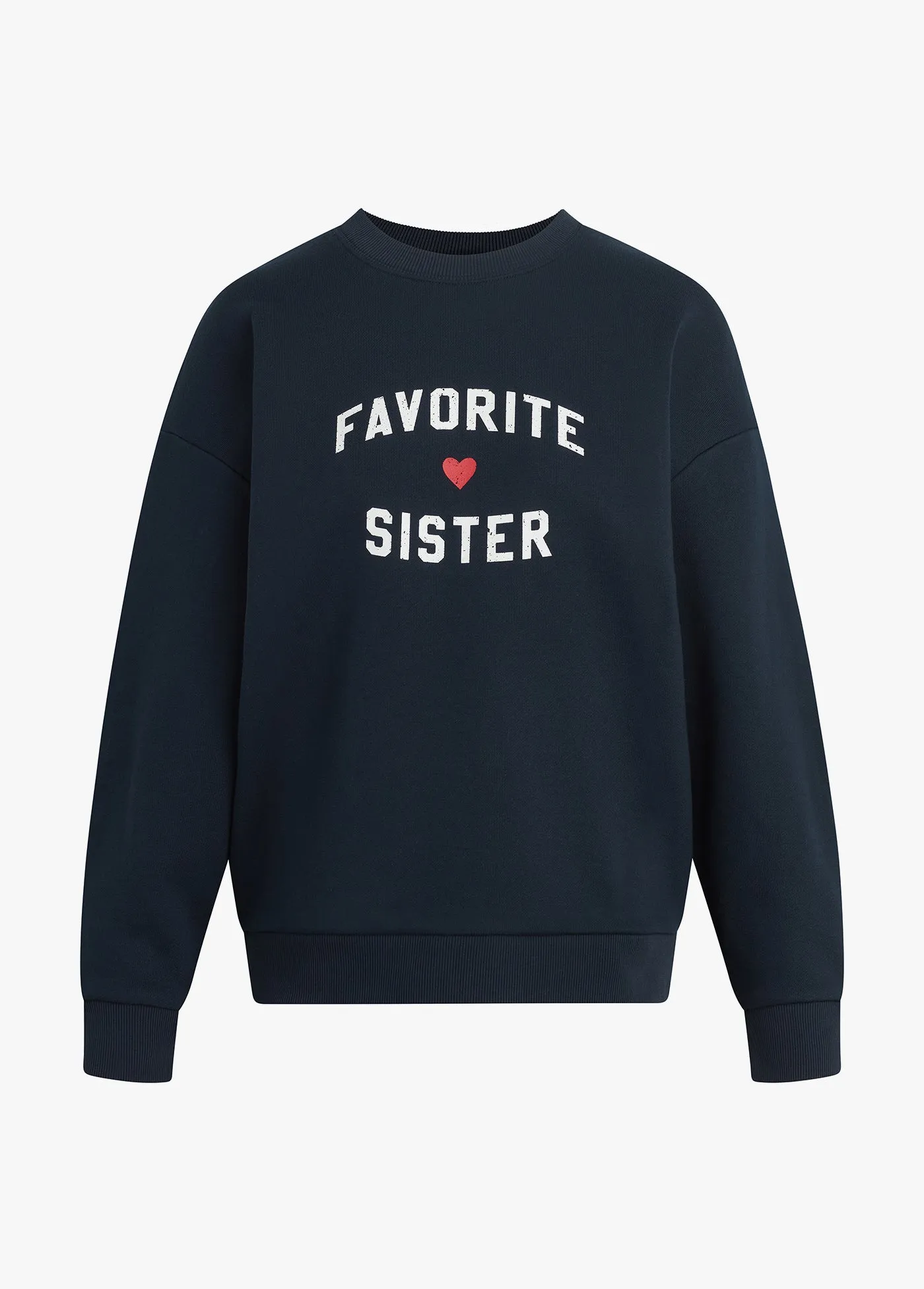 FAVORITE SISTER HEART LOGO SWEATSHIRT