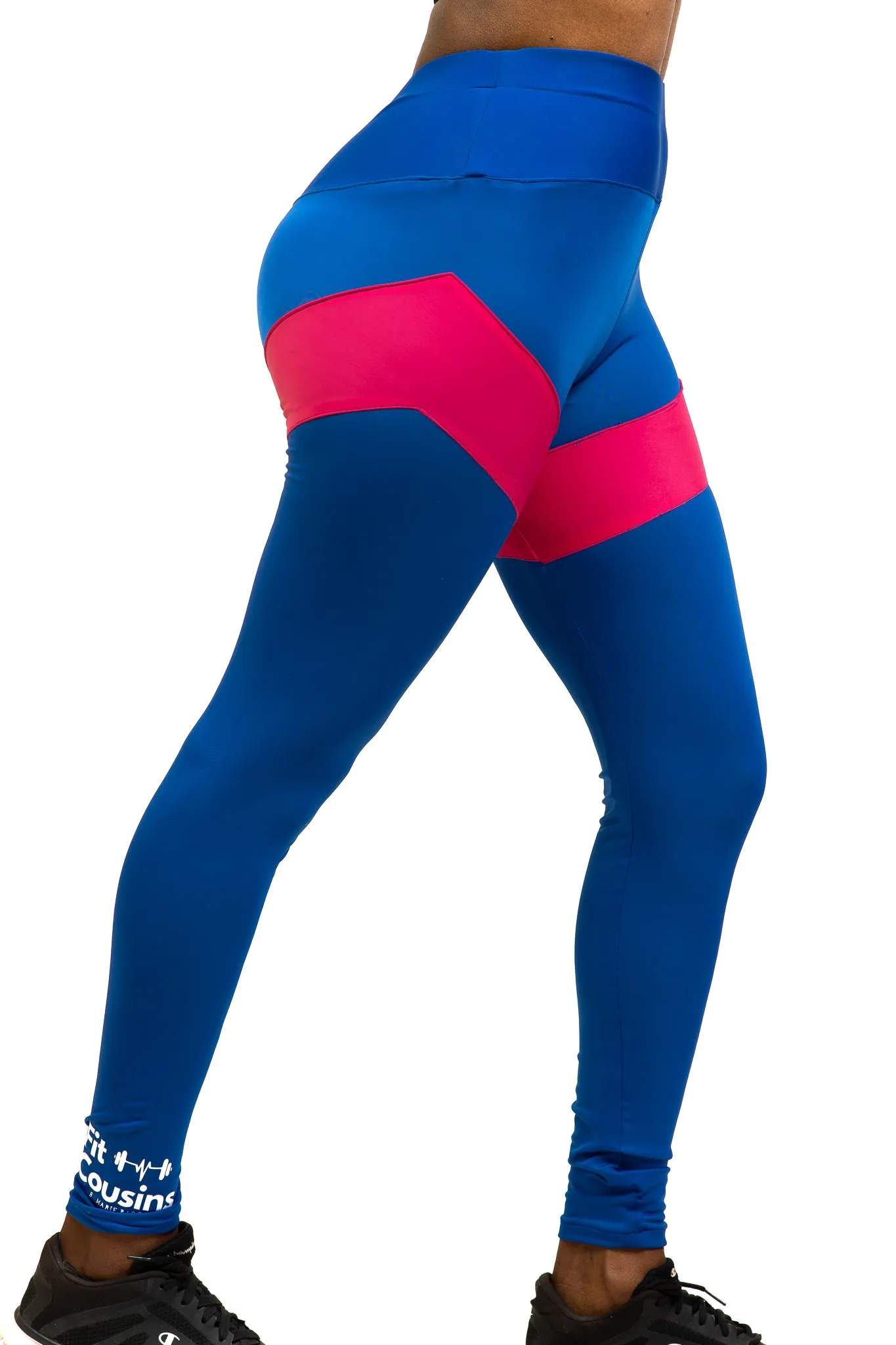 Flirty Trendy Pink and Blue Gym Outfit Set for ladies - FULL SET