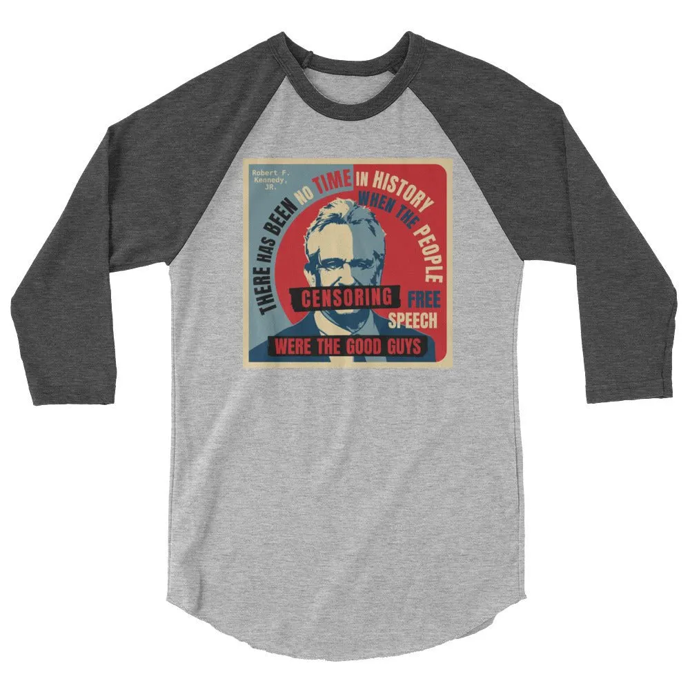 Free Speech Kennedy 3/4 Sleeve Raglan Shirt